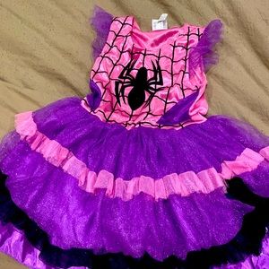 Spider girl toddler 4T dress tutu. Great for Halloween, good condition